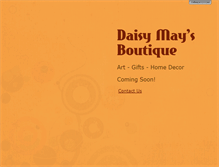 Tablet Screenshot of daisymaysboutique.com